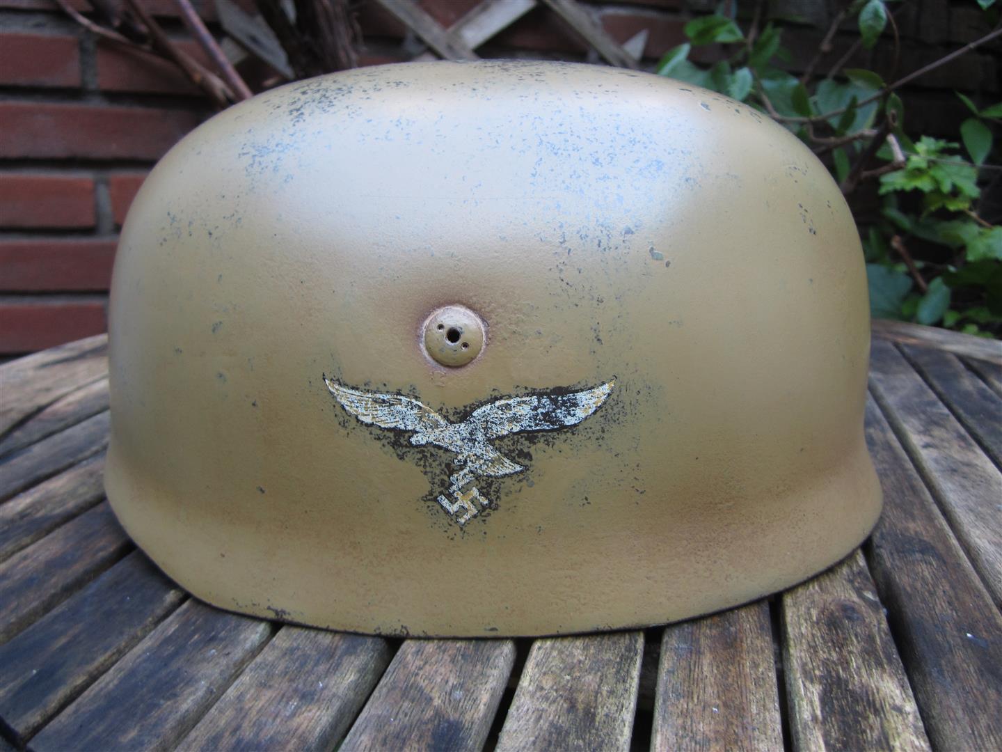 WW2 Falschirmjager Helmet, Camoflaged - Reproduction